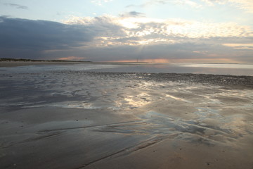 German Island Norderney in Summer Beach and Dunes