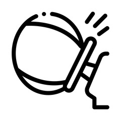 safety bag icon vector. safety bag sign. isolated contour symbol illustration