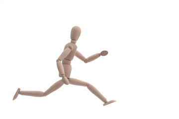 Figur im sportlichen lauf