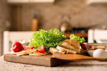 breakfast in the kitchen
