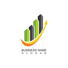 Business Marketing and finance idea logo concept template design