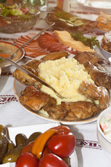 Chicken fried steak with mashed potatoes.Delicious dinner