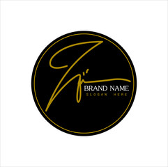 Signature logo, initial 