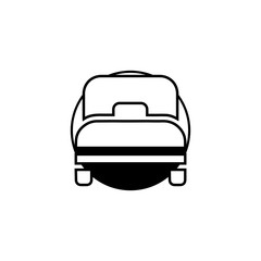 Bed icon, Furniture Vector illustration, flat design.