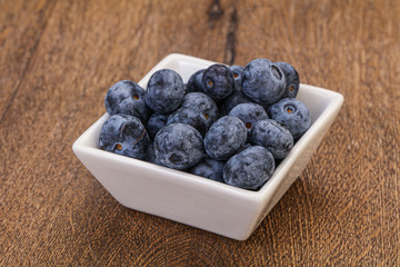 Sweet fresh juicy blueberries heap