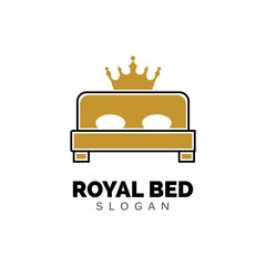 Bed icon, Furniture Vector illustration, flat design.