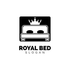 Bed icon, Furniture Vector illustration, flat design.