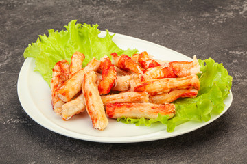Natural luxury crab meat fillet