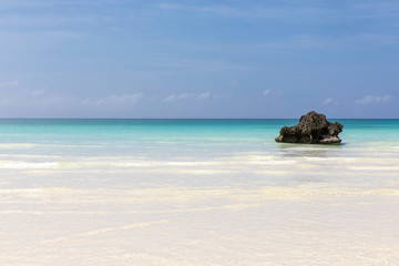 White Beach and Rock, Boracay island, Philippines.