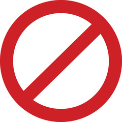 Obraz na płótnie Canvas Stop do not no entry sign and symbol