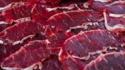 raw beef steak