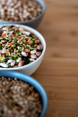 mixed legumes in bowl