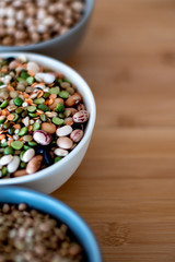 mixed legumes in bowl