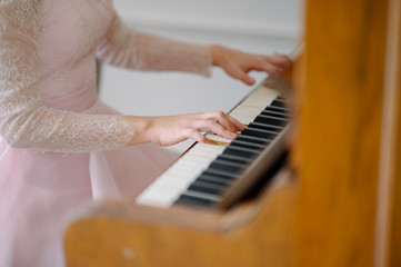Fototapeta premium Musicians playing the piano