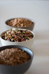 mixed legumes in bowl 
