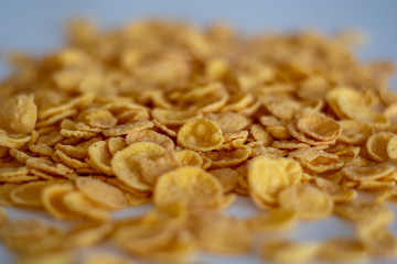 corn flakes on white surface
