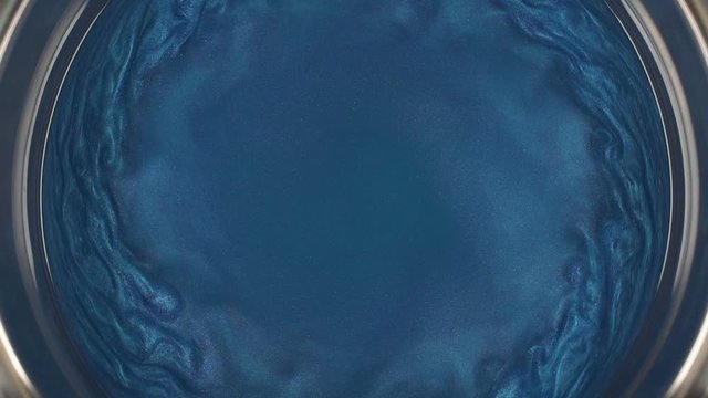 Rheoscopic fluid. Beautiful movement of particles in a liquid. Fantastic patterns and shapes. 50 fps