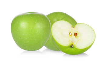 green apple isolated on white background