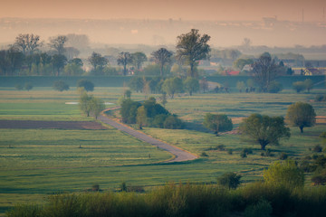 Vistula River Valley in Gniew, Pomorskie, Poland