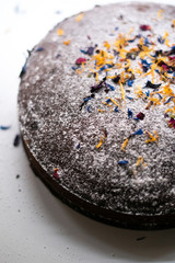 chocolate cake on a plate