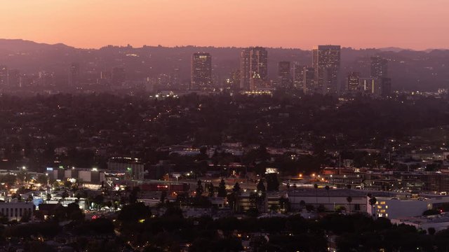 Los Angeles Century City Sunset to Night Time Lapse Holygrail