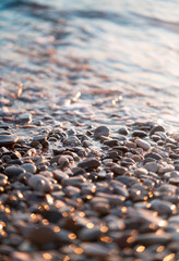 water drops on the water nice