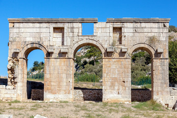 Fototapeta na wymiar Ancient City Gate in Patara, Antalya, Turkey.