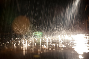 Rain close up