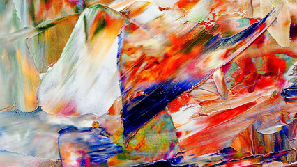 Colorful abstract background wallpaper. Modern motif visual art.  Mixtures of oil paint. Trendy...