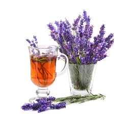Healthy lavender tea