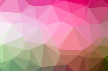 Illustration of abstract Pink horizontal low poly background. Beautiful polygon design pattern.