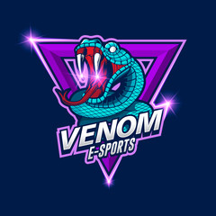e-sports Snake Logo, venom e-sport logo