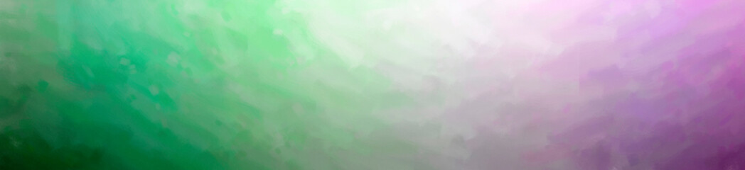 Fototapeta na wymiar Abstract illustration of green, purple Dry Brush Oil Paint background