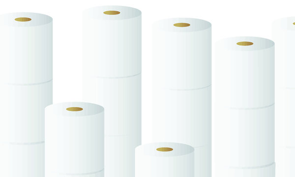 Toilet rolls Toiler paper tissue vector