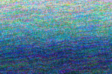 Blue waves Impressionist Pointlilism abstract paint background.