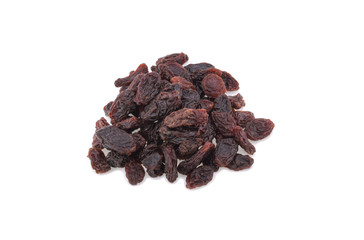 Raisins isolated on white background