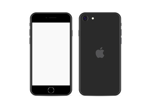 Apple iPhone SE 2020. Smart phone. Touch screen. World technology. Kyiv, Ukraine - April 16, 2020