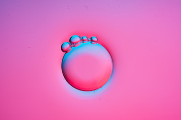 Bubbles pink background