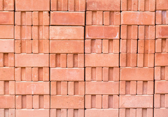 Obraz premium Old grunge red brick wall background. picture backdrop