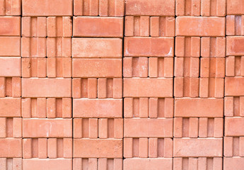 Old grunge red brick wall background. picture backdrop