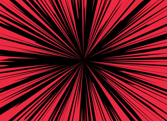 Cartoon Background Surprise Scene In The Limelight 背景 集中線 放射線 漫画 マンガ まんが 驚き サプライズ 赤 Wall Mural Wdw