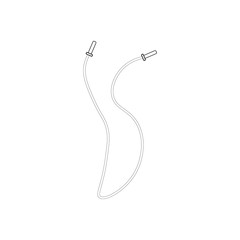 skipping rope boxing training. illustration for web and mobile design.