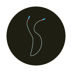 skipping rope boxing training. illustration for web and mobile design.