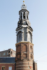 Fototapeta na wymiar The Munttoren tower in Amsterdam, The Netherlands