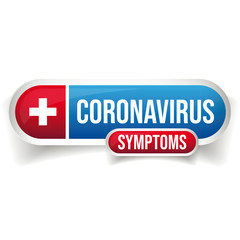 Corona virus medicine button sign