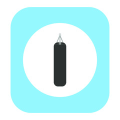 punching bag to train boxing sport. illustration for web and mobile design.