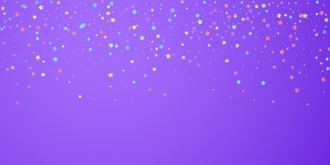 Festive confetti. Celebration stars. Colorful star