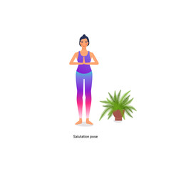 beautiful girl is doing standing yoga pose. isolated on white background