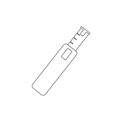 carpenter's tape measure. illustration for web and mobile design.