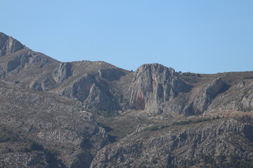 paysage en Espagne  Generalitat Valenciana  el castell de Guadalest  